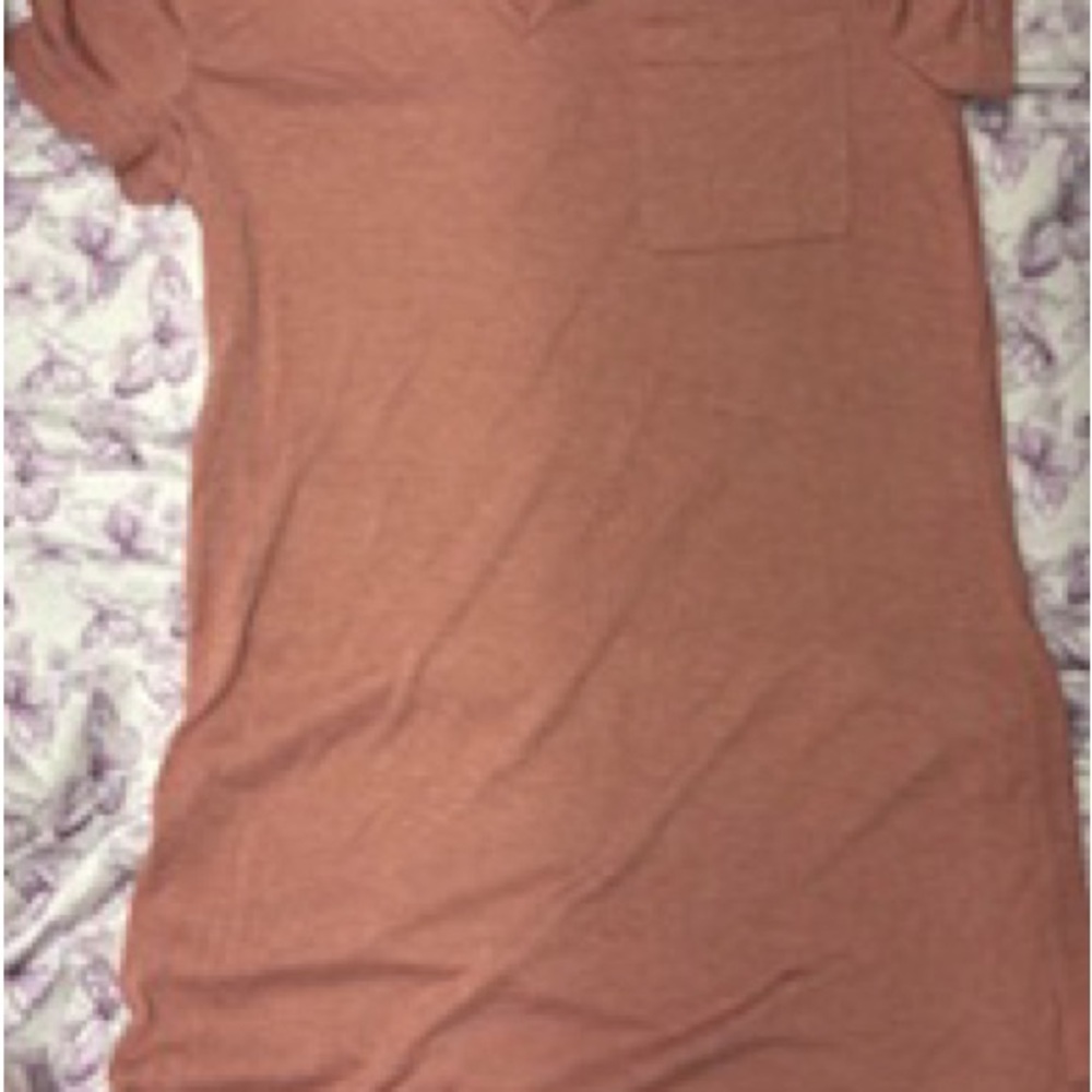 SHEIN Dusty Pink V-Neck Top